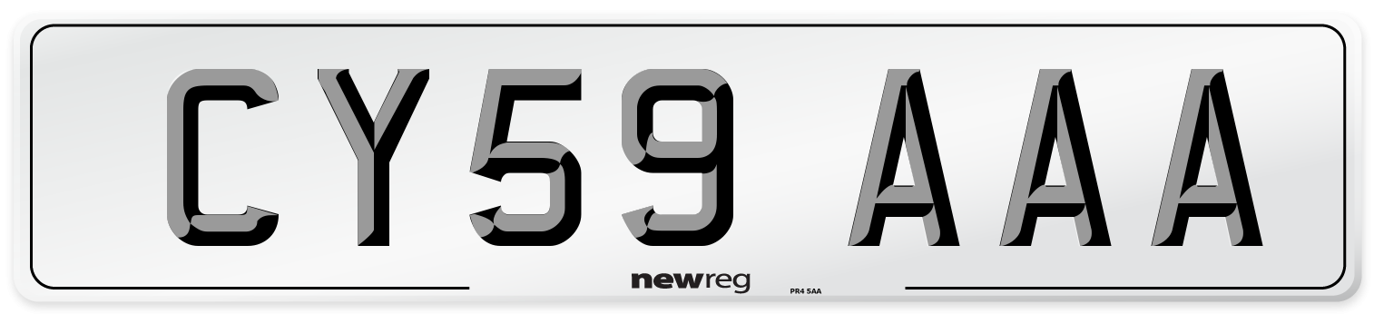 CY59 AAA Number Plate from New Reg
